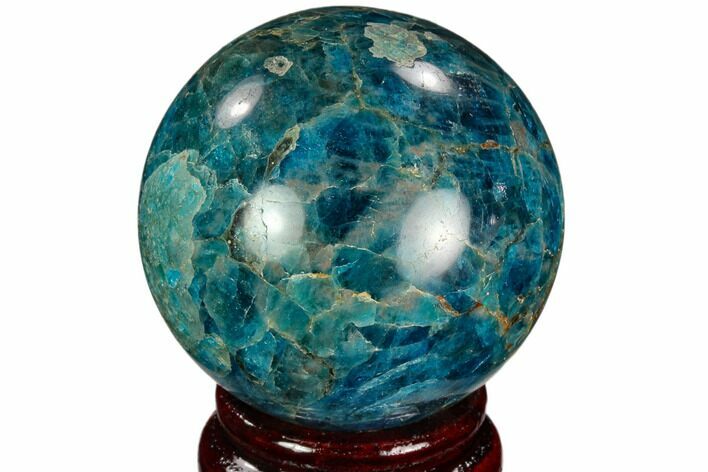 Bright Blue Apatite Sphere - Madagascar #121840